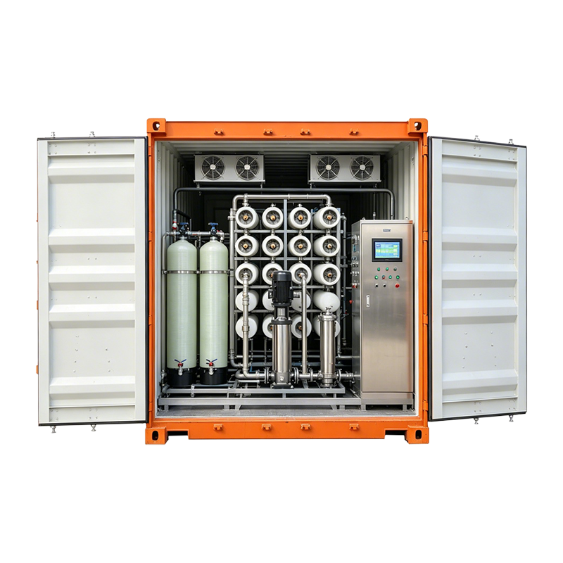 RO Containerized Water Treatment Plant 10000LPH 10 Membranes